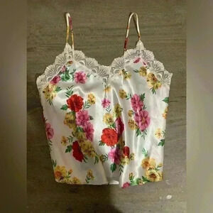 Vintage 80s Victoria secret gold tag camisole large